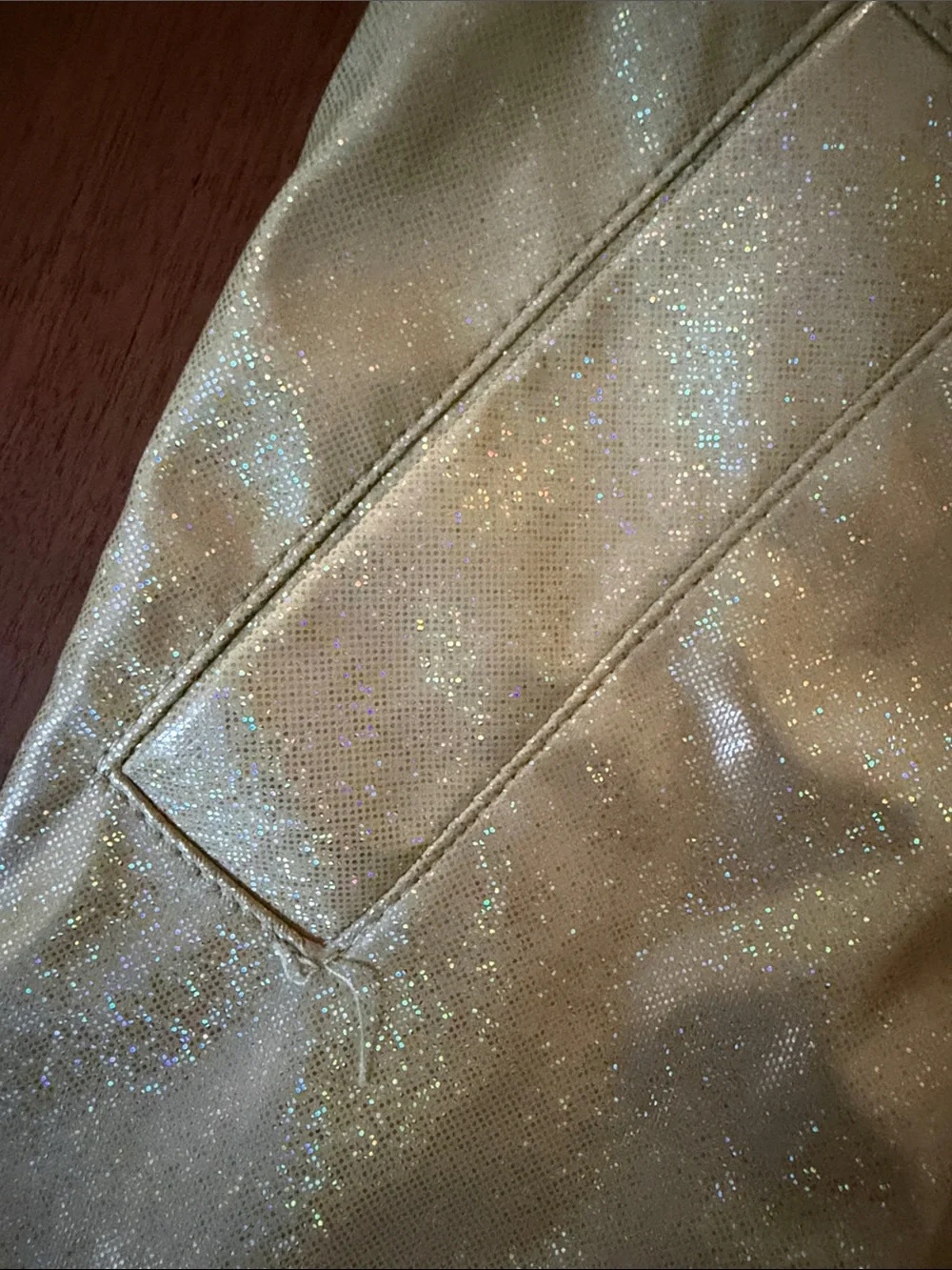 Zara Shimmery Light Cream Hooded Raincoat